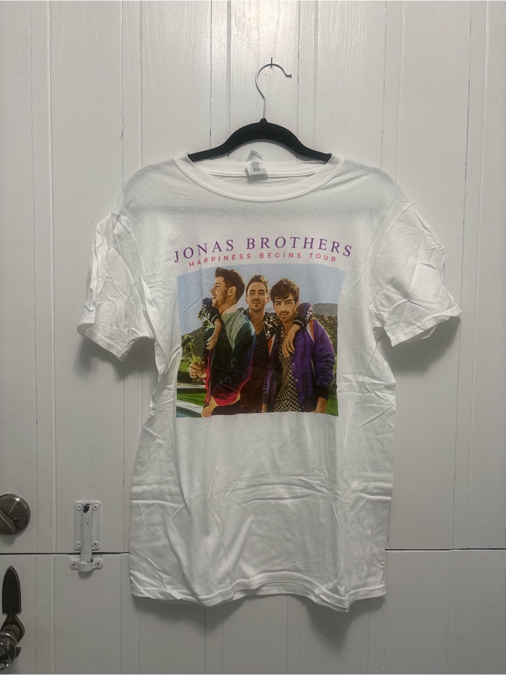 Jonas Brothers "Happiness Begins Tour" White Graphic Tee